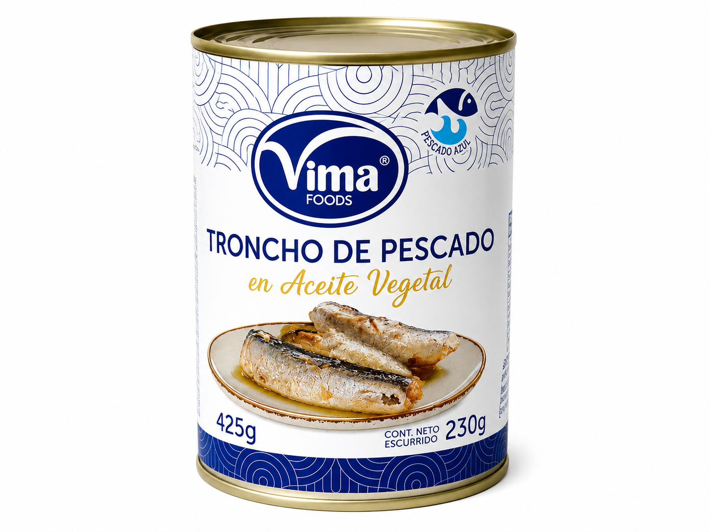 Troncho de Pescado en Aceite Vegetal – Vima Foods (425 g)