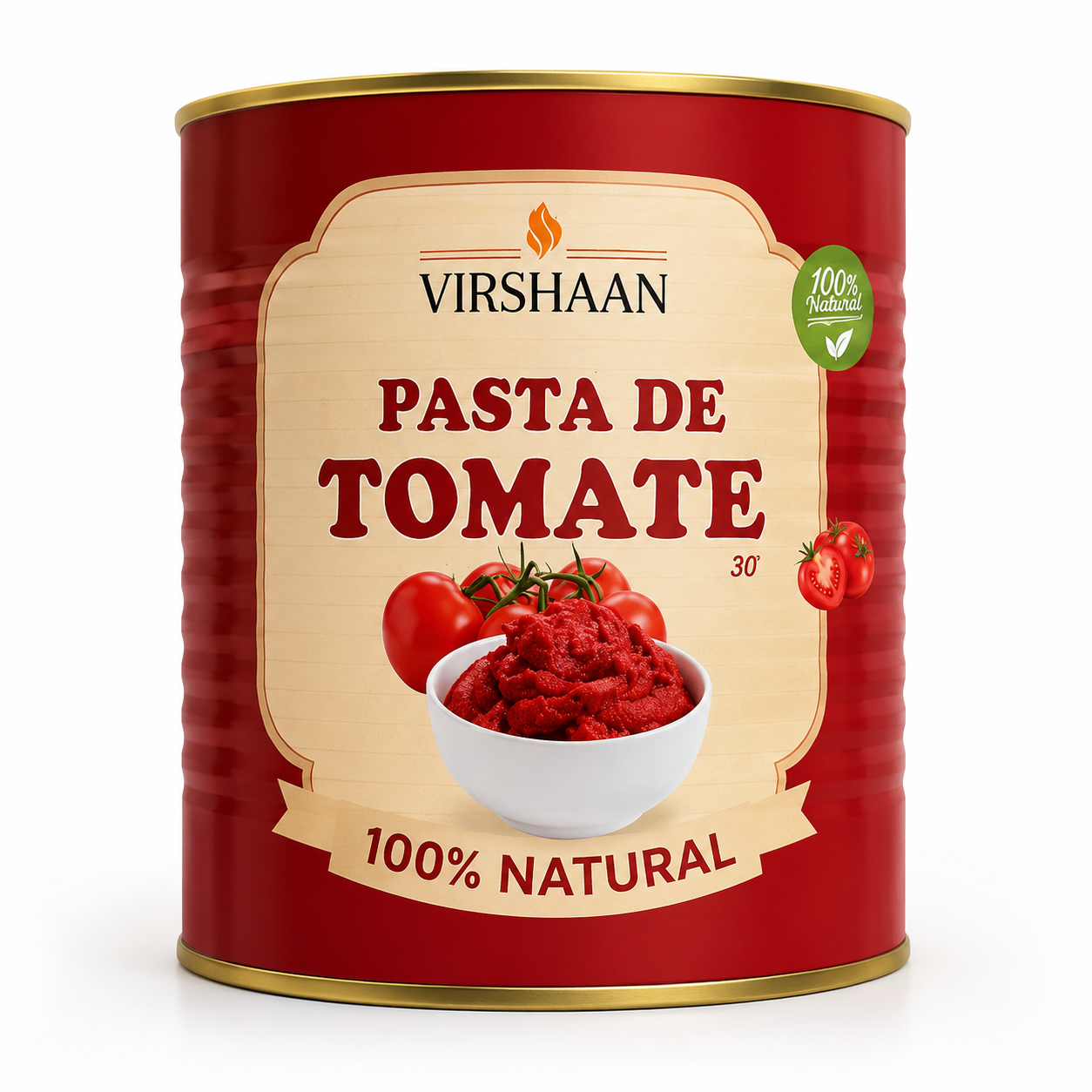 Pasta de Tomate Virshaan 100% Natural.