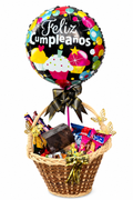 Cesta con Perfume y Confituras